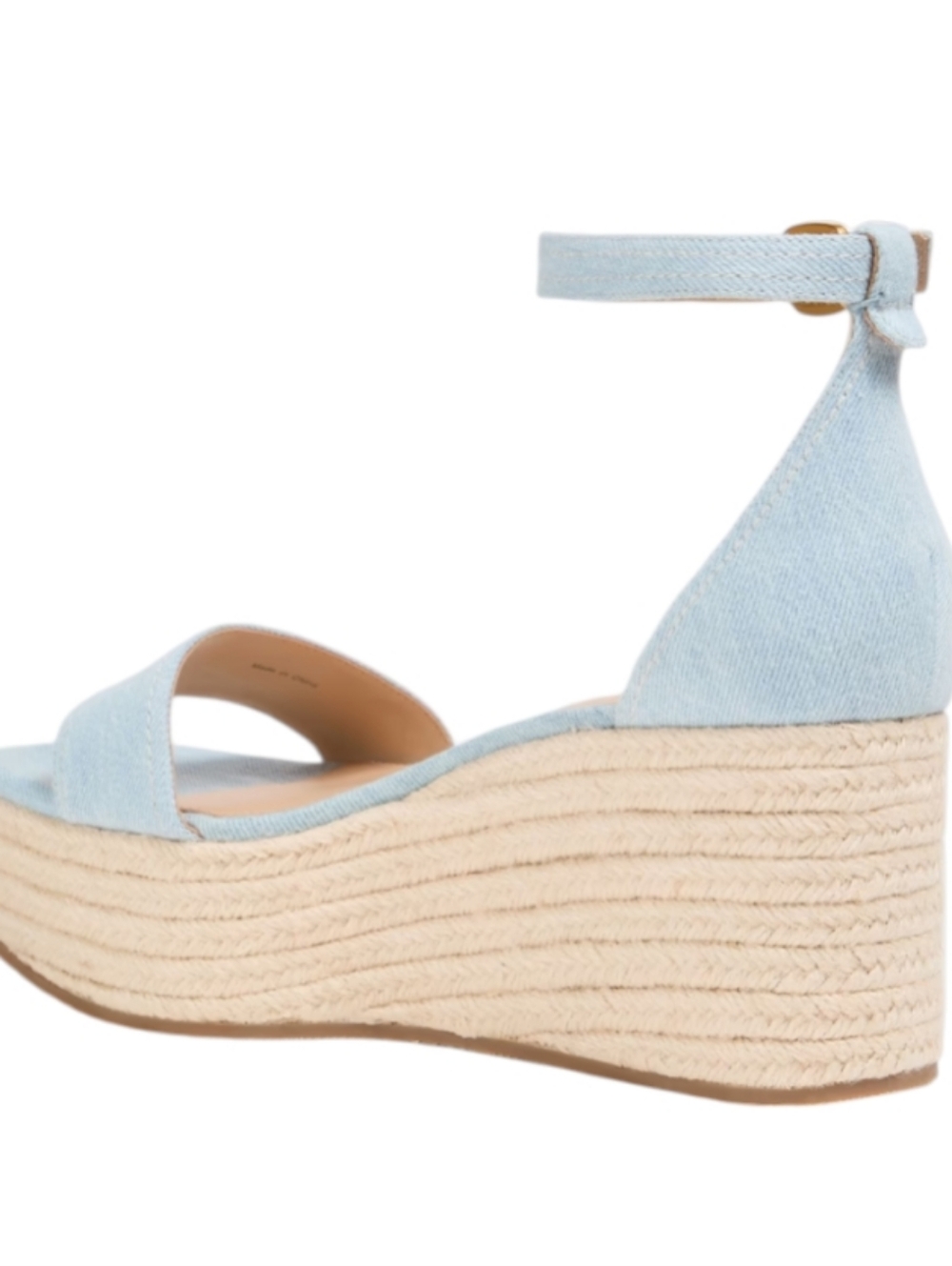 Veronica Beard Gianna denim espadrille wedge sandals.... Size 10 - Picture 3 of 10